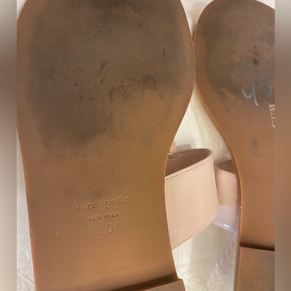 Kate Spade Slip on Sandals Size 10 Soft Neutral Pink - Picture 4 of 7